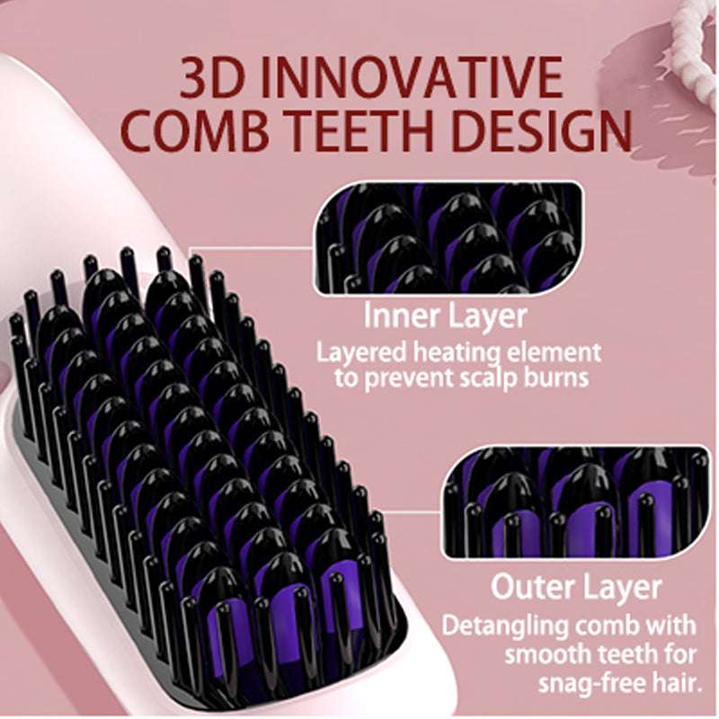 Wireless Hair Straightener Brush OUEST ZF001 OUEST
