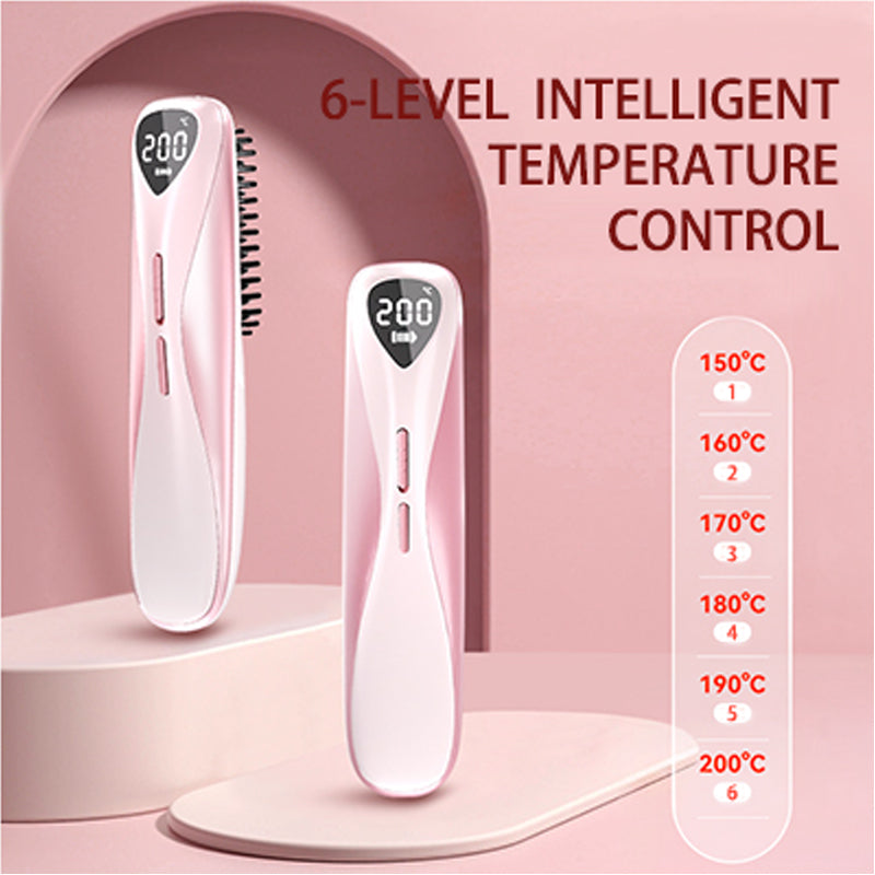 Wireless Hair Straightener Brush OUEST ZF001 OUEST