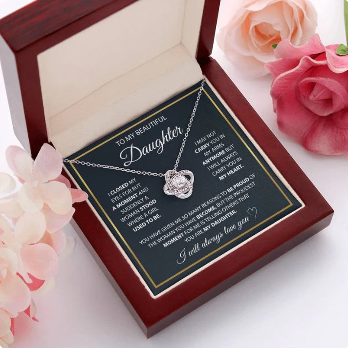To My Daughter Necklace Gift Set | Lifetime of Love Necklace OUESTBEAUTY