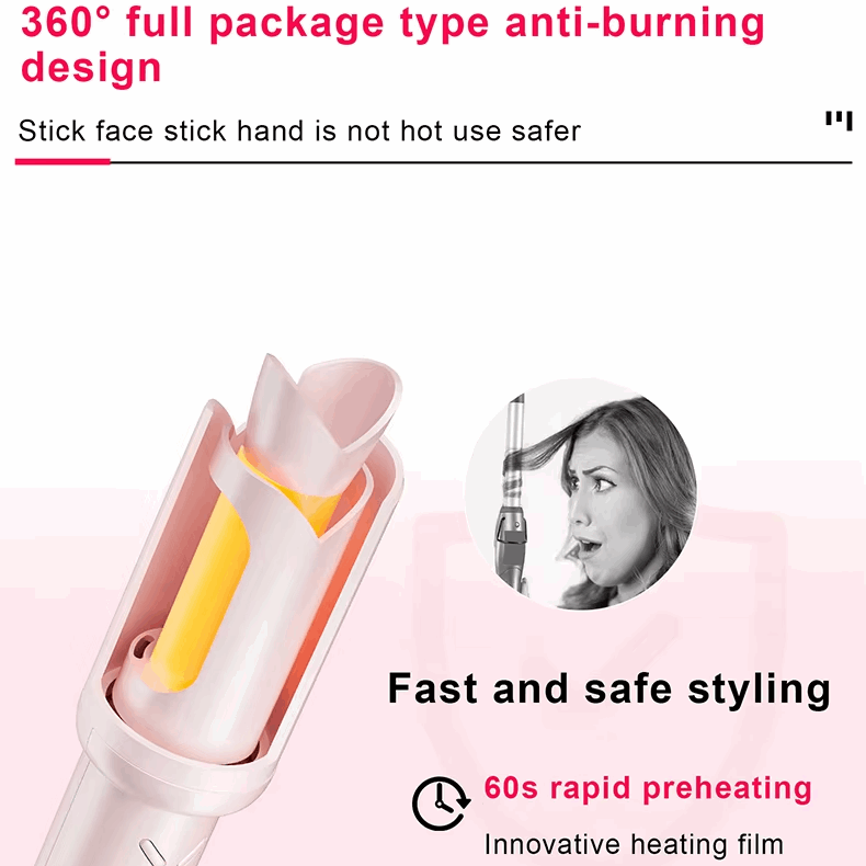 automatic curling wand-OuestBeauty