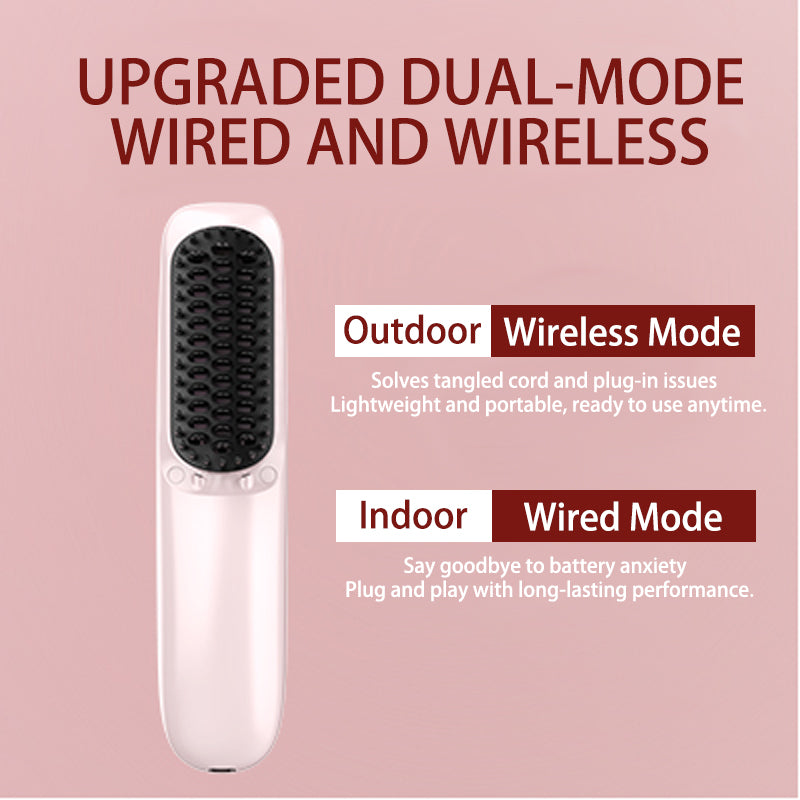 Wireless Hair Straightener Brush OUEST ZF001 OUEST