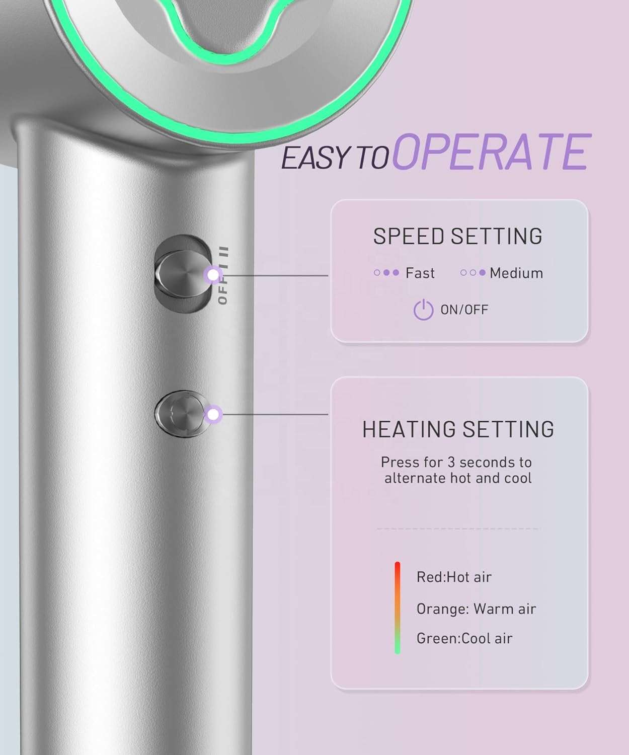 High Speed Hair Dryer ZCY-883 OUEST