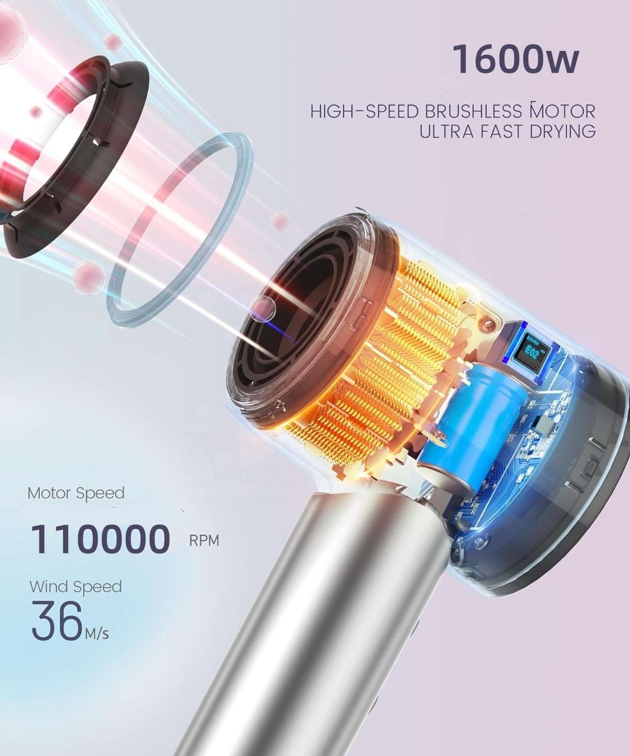 High Speed Hair Dryer ZCY-883 OUEST