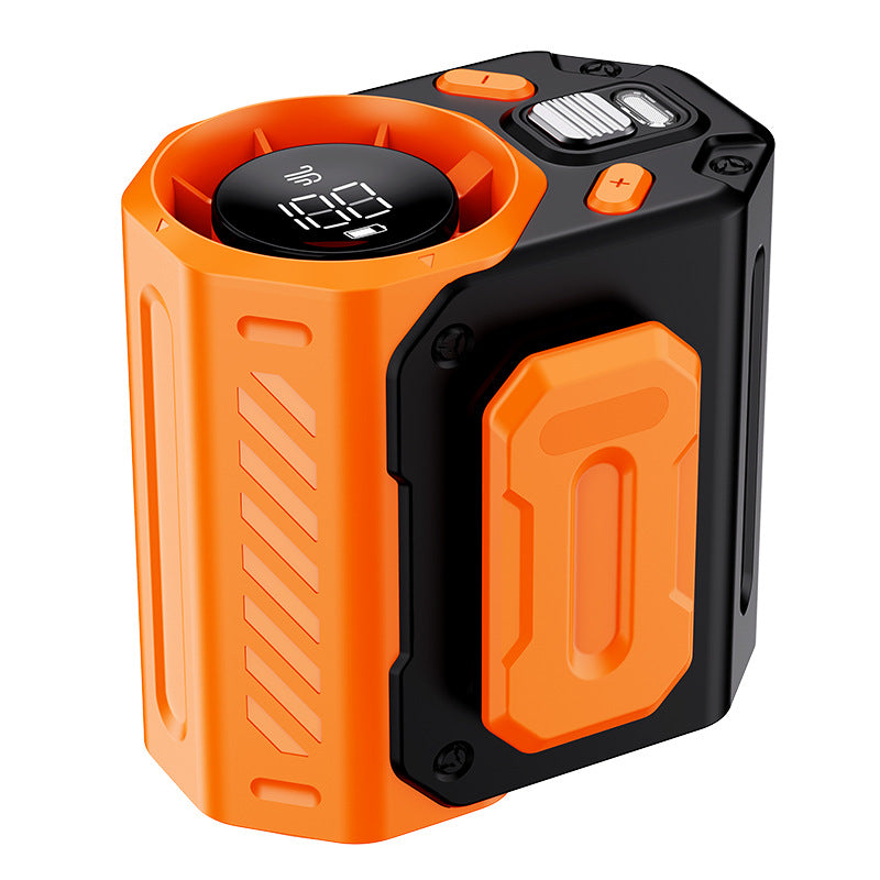 LED Light Personal Outdoor Waist Portable Rechargeable Fan