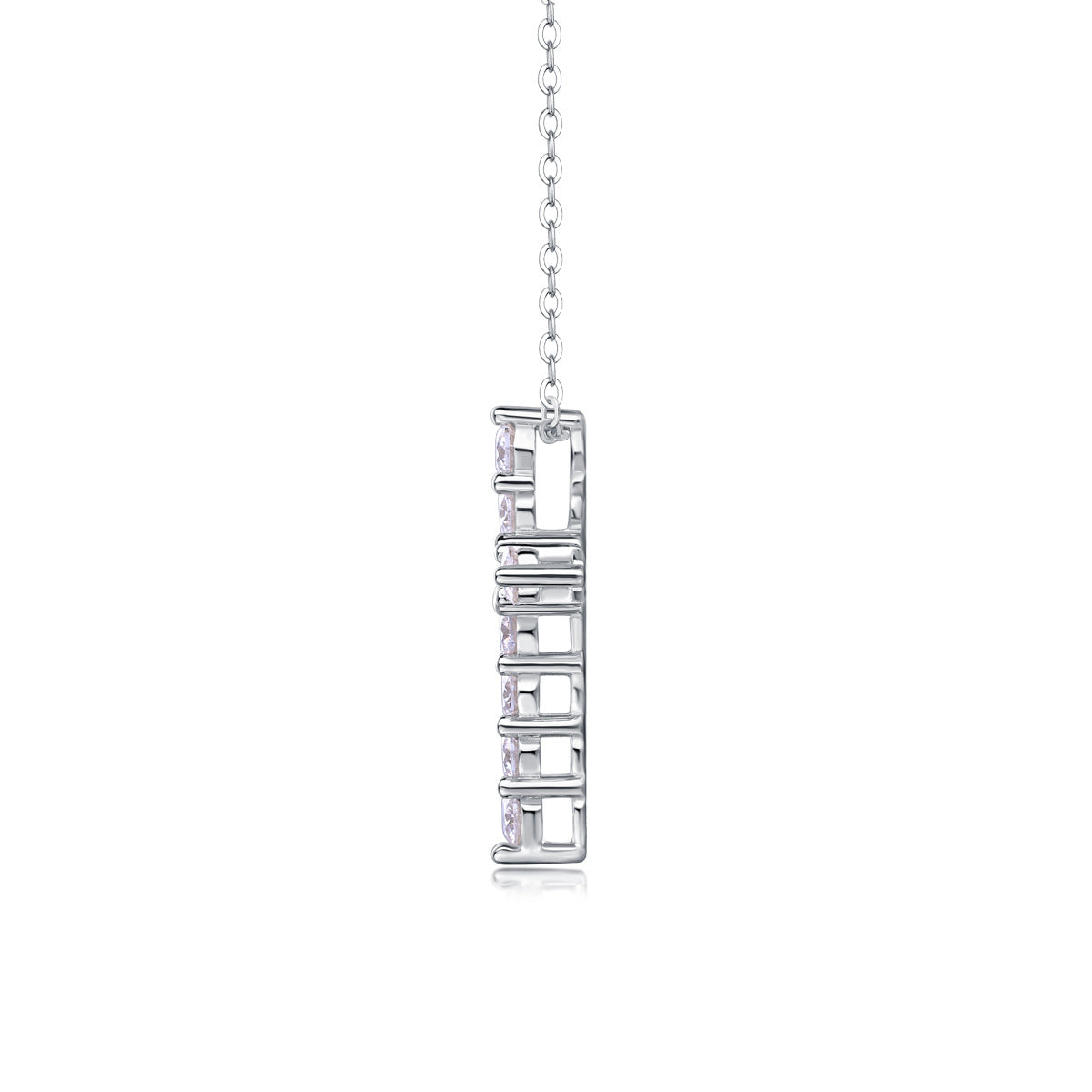 Moissanite Cross Necklace | Cross Pendant Necklace OUESTBEAUTY