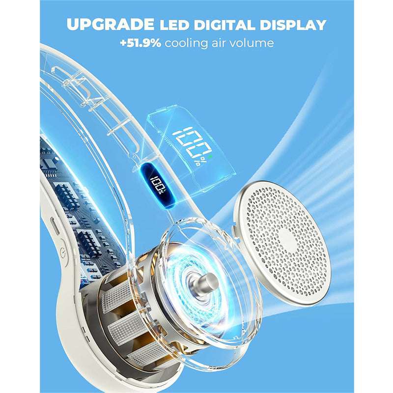 Cooling Rechargeable Portable Bladeless Neck Fan