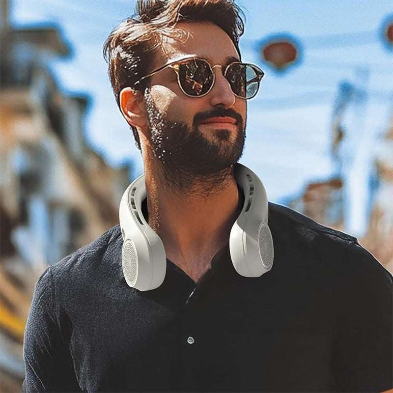Cooling Rechargeable Portable Bladeless Neck Fan