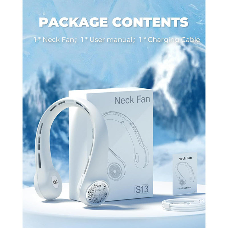 Cooling Rechargeable Portable Bladeless Neck Fan