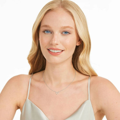 The Heart Diamond Pendant Necklace OUESTBEAUTY