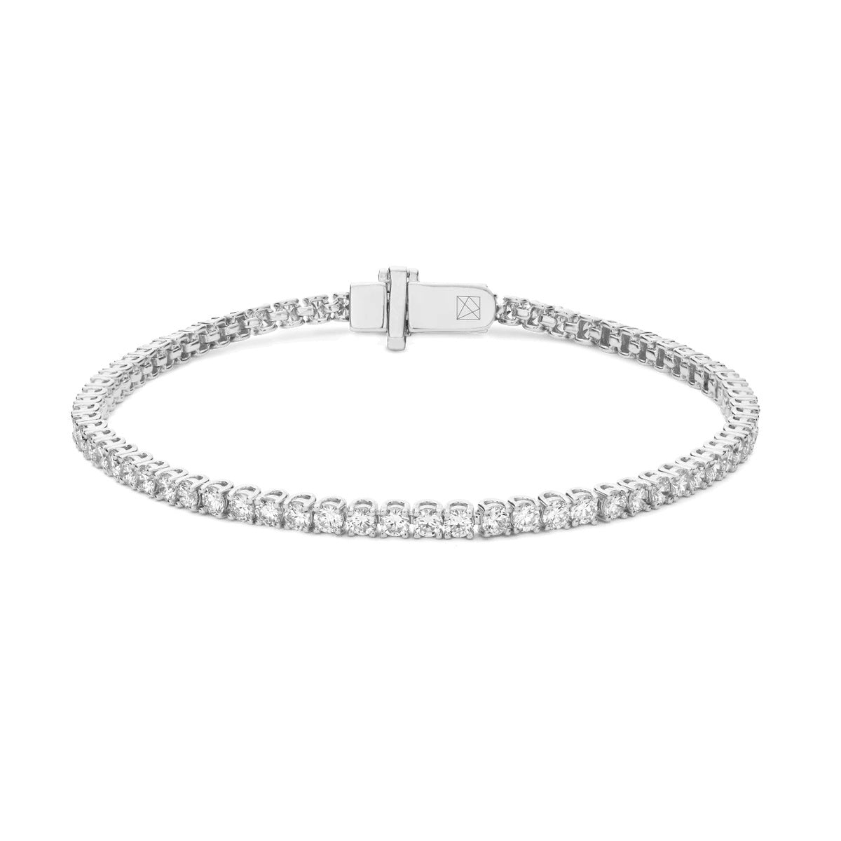 Diamond Tennis Bracelet In 10K White Gold OUESTBEAUTY