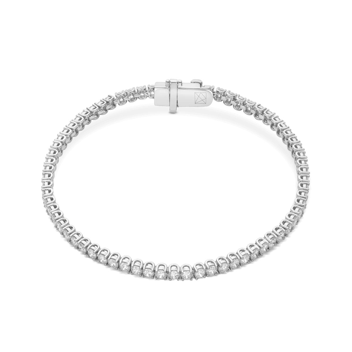 Diamond Tennis Bracelet In 10K White Gold OUESTBEAUTY
