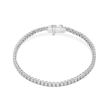 Diamond Tennis Bracelet In 10K White Gold OUESTBEAUTY