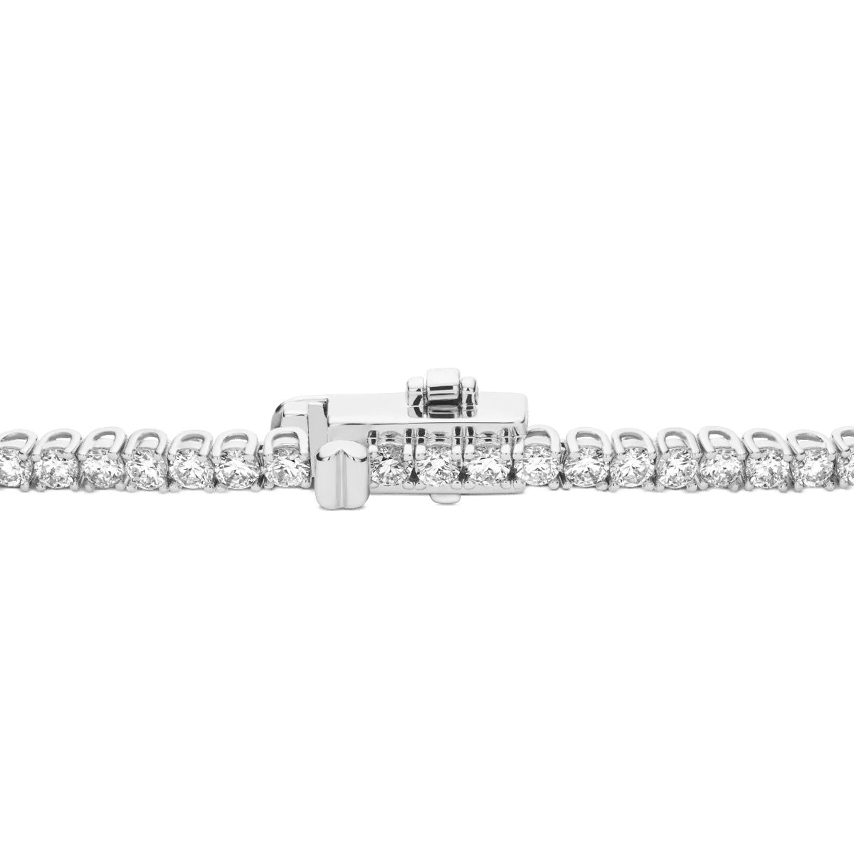 Diamond Tennis Bracelet In 10K White Gold OUESTBEAUTY