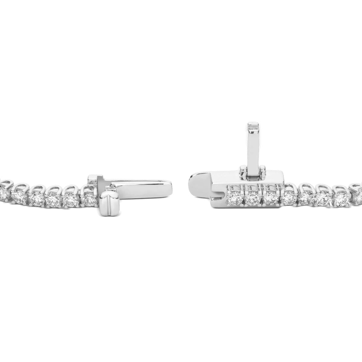 Diamond Tennis Bracelet In 10K White Gold OUESTBEAUTY