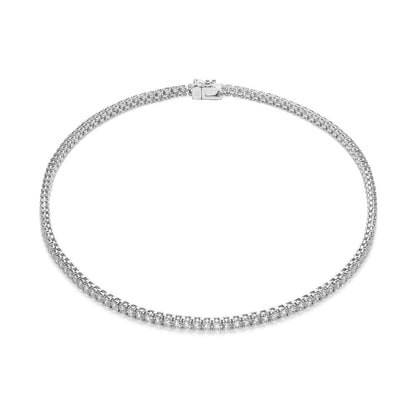Classic Diamond Tennis Necklace In 10K Gold OUESTBEAUTY