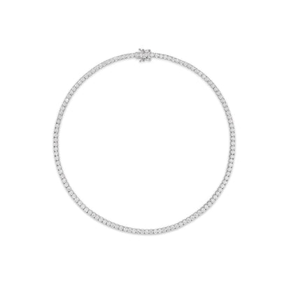 Classic Diamond Tennis Necklace In 10K Gold OUESTBEAUTY
