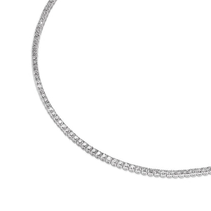 Classic Diamond Tennis Necklace In 10K Gold OUESTBEAUTY